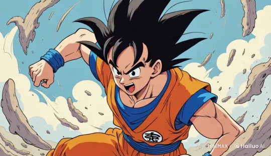 Goku in Live2D: Dynamic Battle Pose – AI Generated Video | Hailuo AI