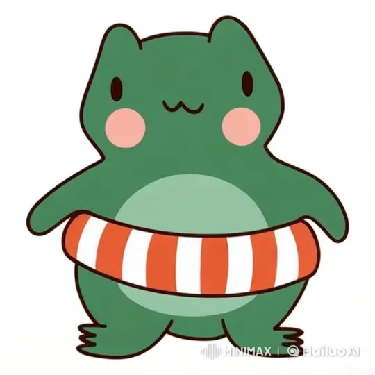 Chubby Kawaii Frog Unboxes New Keyboard in Cozy Office – AI Generated Video | Hailuo AI