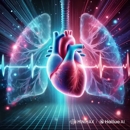 Futuristic Heart-Lungs Animation with ECG Effect – AI Generated Video | Hailuo AI