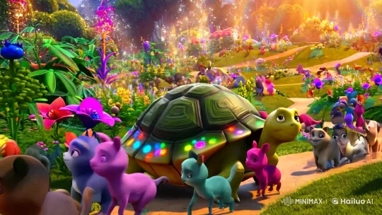 Oliver Leads New Life in Enchanted Pixar Garden – AI Generated Video | Hailuo AI