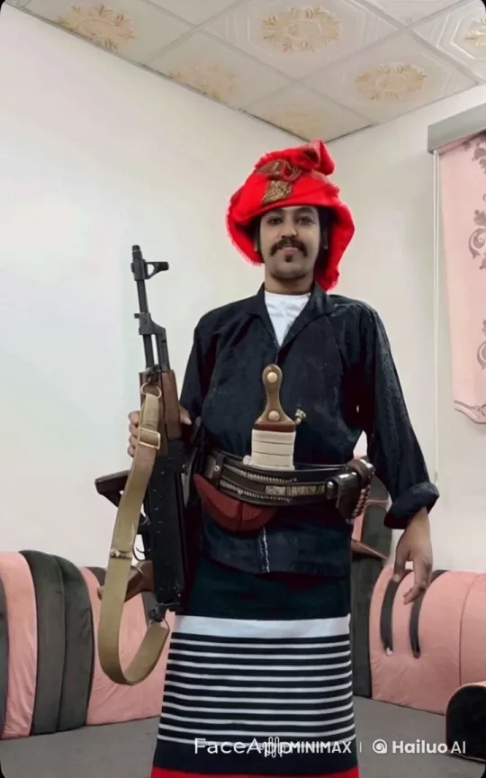 Traditional Attire, Modern Weaponry in Live2D Animation – AI Generated Video | Hailuo AI