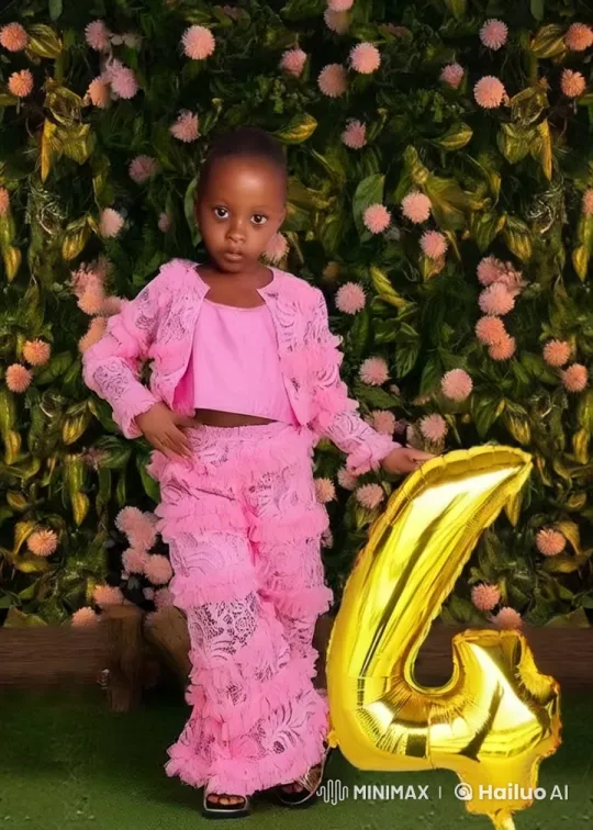Child with Balloon Performs Martial Arts in Garden Setting – AI Generated Video | Hailuo AI