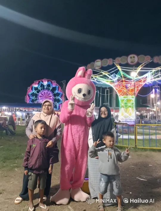 Amusement Park Transforms into Martial Arts Showdown – AI Generated Video | Hailuo AI