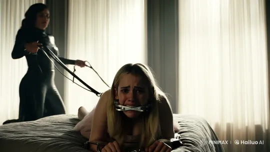 Emma Roberts in Dominant Role with Aesthetic Sadomasochism Scene – AI Generated Video | Hailuo AI