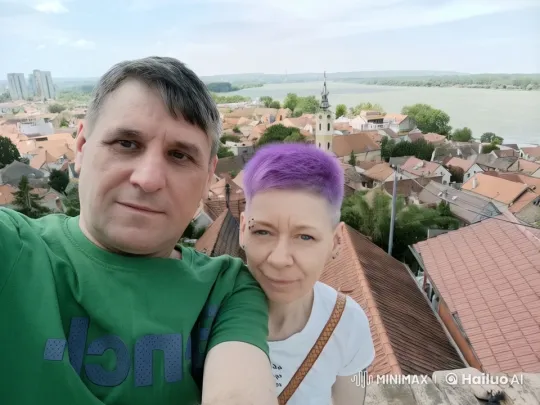 Woman Kisses Man and Shows Heart Sign – AI Generated Video | Hailuo AI