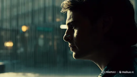 Rainy Urban Portrait: Emotion and Serenity – AI Generated Video | Hailuo AI