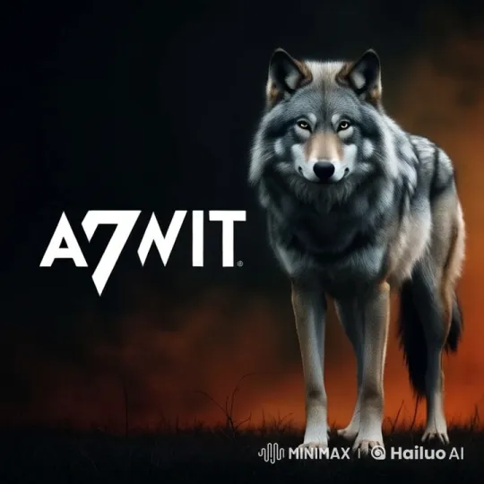 Majestic Grey Wolf Live2D Animation with Dynamic Background – AI Generated Video | Hailuo AI
