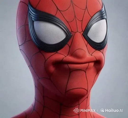 4K Live2D Spider-Man Smile Slow Motion Close-up – AI Generated Video | Hailuo AI