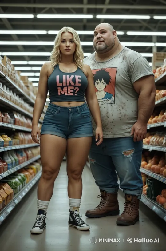 Couple's Synchronized Dance in Vibrant Grocery Aisle – AI Generated Video | Hailuo AI