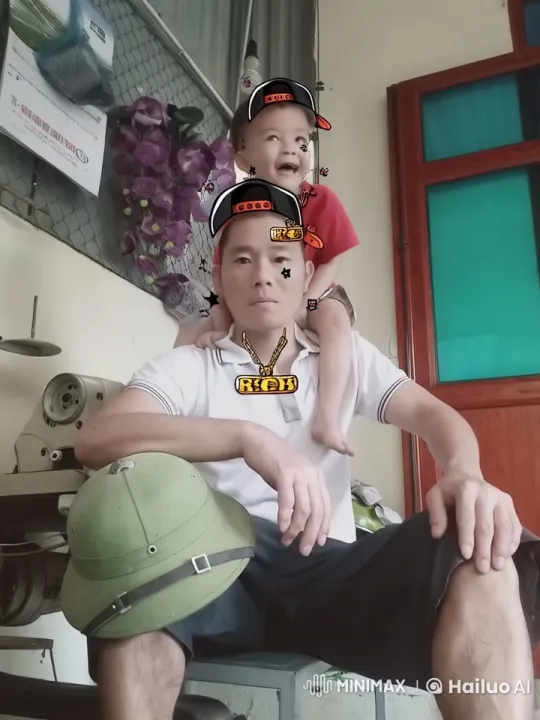 Father and Child Enjoy Playful Kung Fu in Animated Scene – AI Generated Video | Hailuo AI
