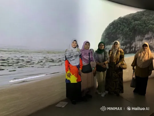 Indian Dance Performance on Serene Beach Projection Screen – AI Generated Video | Hailuo AI