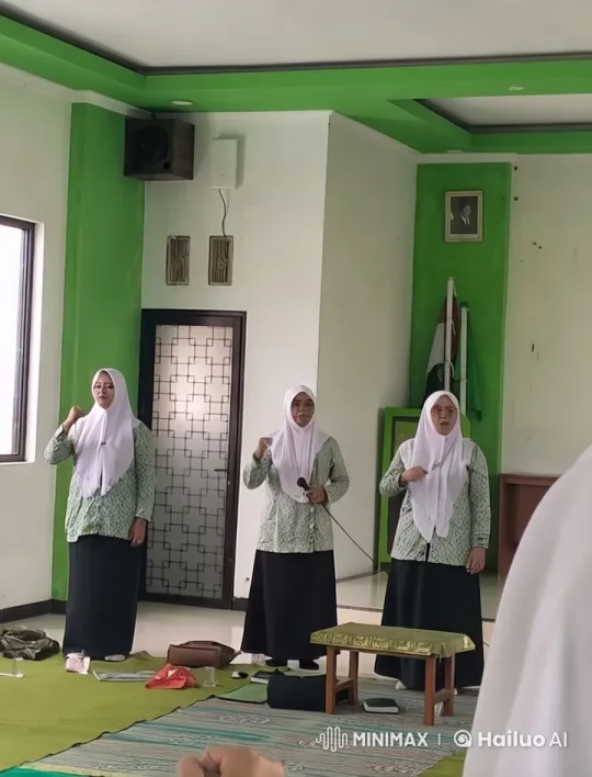 Green-Themed Live2D Animated Scene with Singing Women – AI Generated Video | Hailuo AI