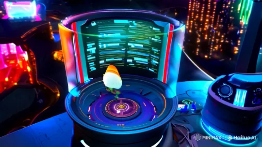AI Awakens in Futuristic City, Ascends to Next Evolution – AI Generated Video | Hailuo AI