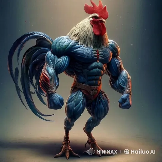 Anthropomorphic Rooster Mimics Professional Boxer – AI Generated Video | Hailuo AI