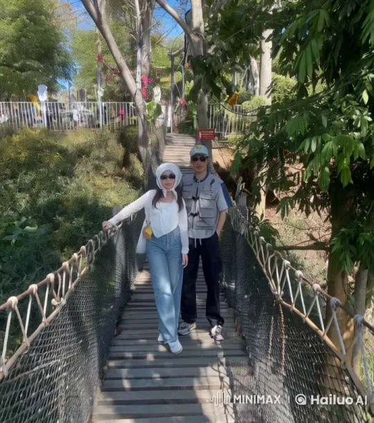 Martial Artists Perform Dynamic Kung Fu on Live2D Bridge – AI Generated Video | Hailuo AI