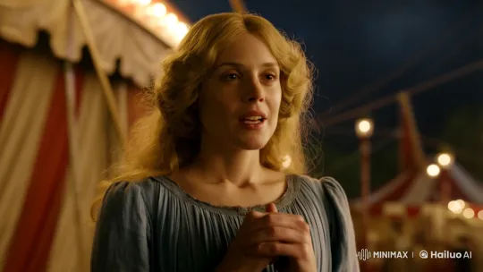 Vintage Circus Beauty: Woman's Intimate Storytelling Moment – AI Generated Video | Hailuo AI