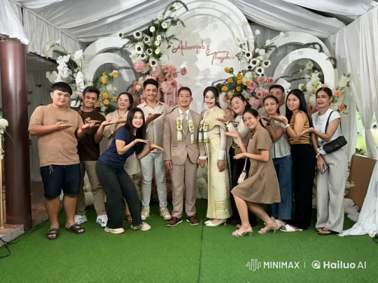 Wedding Party Transforms into Kung Fu Display – AI Generated Video | Hailuo AI