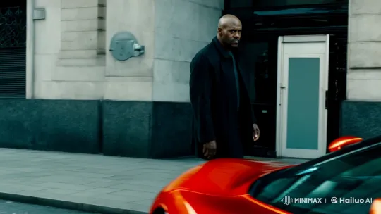 London Hard Man Approaches McLaren in Urban Tracking Shot – AI Generated Video | Hailuo AI