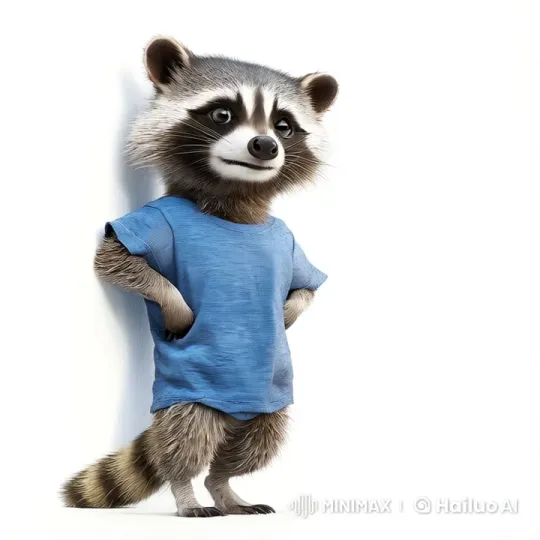 Elon Musk and Raccoon Share Playful Selfie Moment – AI Generated Video | Hailuo AI