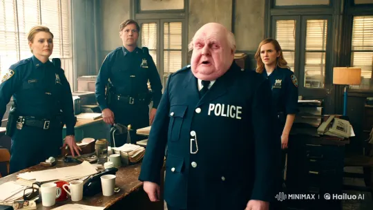Police Officer Transformation Reveals Emma Watson's Beauty – AI Generated Video | Hailuo AI