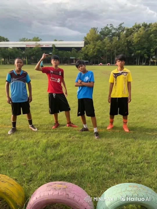 Boys Practice Kung Fu in Lush Outdoor Setting – AI Generated Video | Hailuo AI