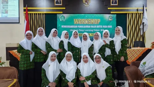 Traditional Uniformed Women Perform at Learning Workshop – AI Generated Video | Hailuo AI