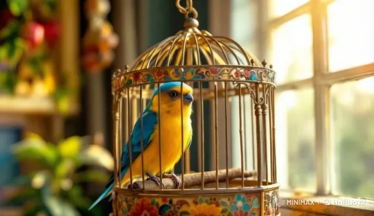 Chirpy's Sadness in a Lively Cage – AI Generated Video | Hailuo AI