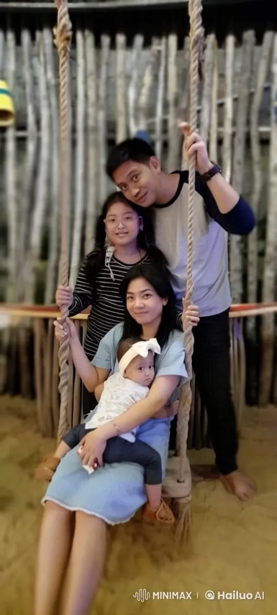 Family Enjoying Kung Fu on Rustic Swing in Serene Setting – AI Generated Video | Hailuo AI