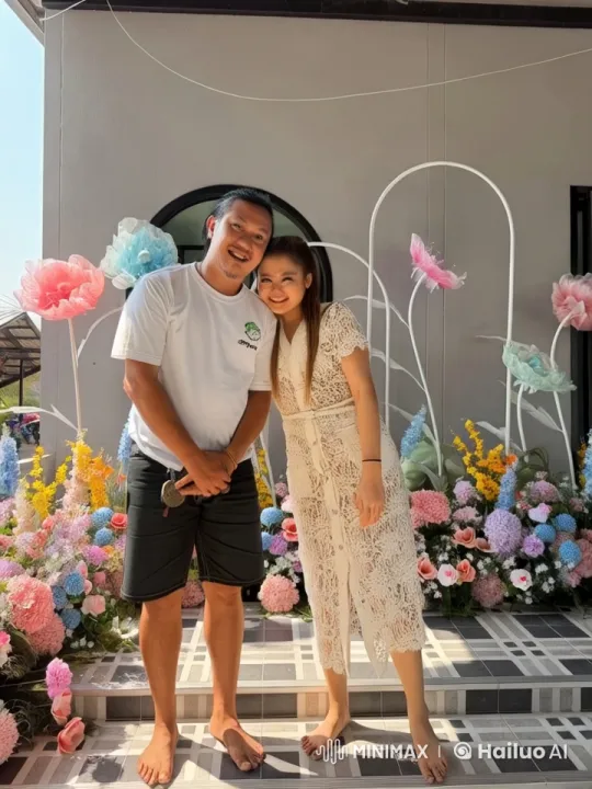 Couple Practicing Kungfu in a Flower Garden – AI Generated Video | Hailuo AI