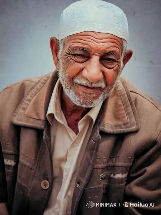 Elderly Man in Contemplative Reflection – AI Generated Video | Hailuo AI