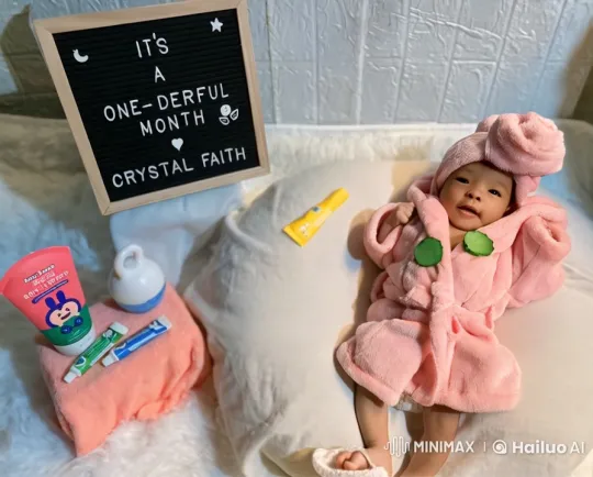 Baby Celebrates First Month with Joyful Dance – AI Generated Video | Hailuo AI