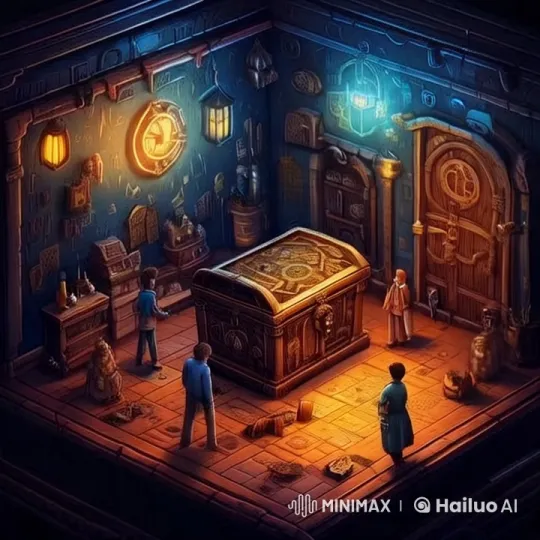 Mysterious Escape Room: Antique Chest Puzzle Unraveled – AI Generated Video | Hailuo AI