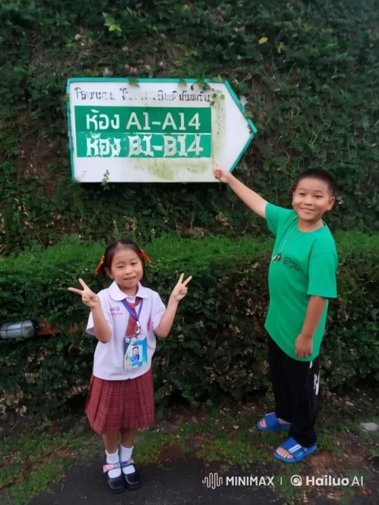 Live2D Animation: Boy Performs Kung Fu, Girl Poses Cheerfully – AI Generated Video | Hailuo AI