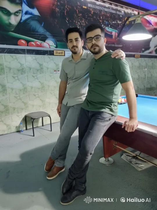Intimate Moment Between Two Men at Billiard Hall – AI Generated Video | Hailuo AI