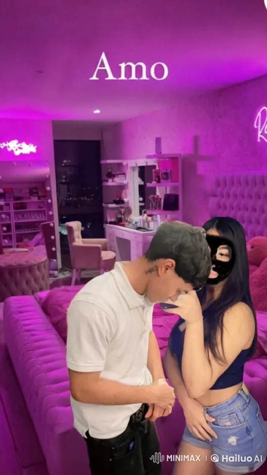 Romantic Embrace in a Stylish, Cozy Room – AI Generated Video | Hailuo AI