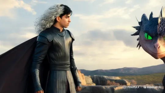 Medieval Man and His Majestic Dragon Companion – AI Generated Video | Hailuo AI