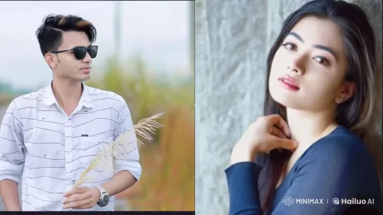 Live2D Animated Scene with Man and Woman – AI Generated Video | Hailuo AI
