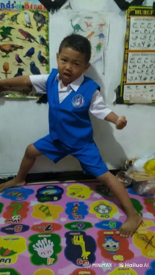 Young Boy Performs Agile Wing Chun Kung Fu Routine – AI Generated Video | Hailuo AI