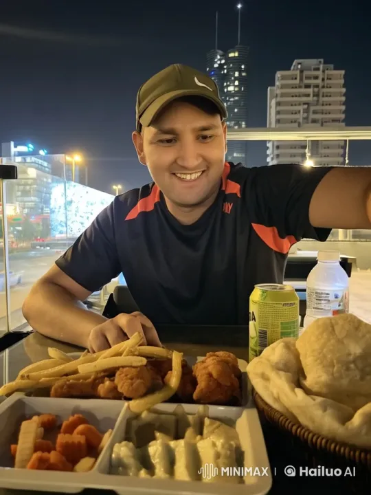 Person Performing Two-Step Bounce Dance at Outdoor Table – AI Generated Video | Hailuo AI
