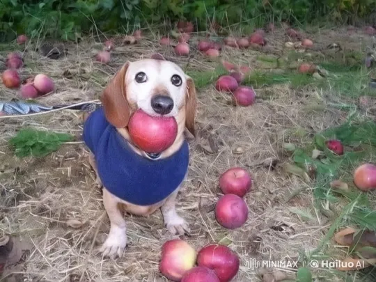 Charming Dachshund in Apple Orchard - Animated Short – AI Generated Video | Hailuo AI