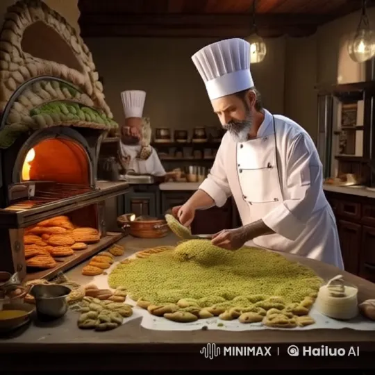 Traditional Qazvin Pistachio Cookie-Making Animation – AI Generated Video | Hailuo AI