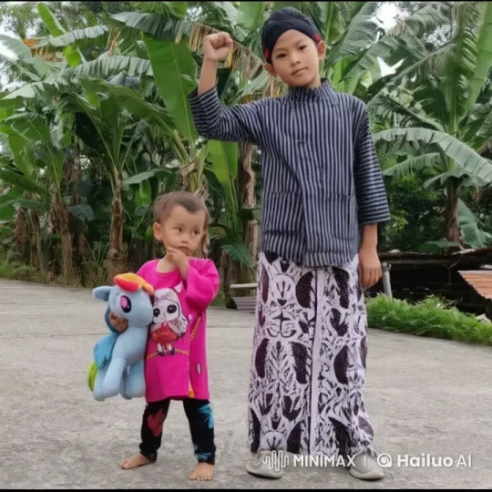 Children Practicing Kungfu in Lush Setting – AI Generated Video | Hailuo AI
