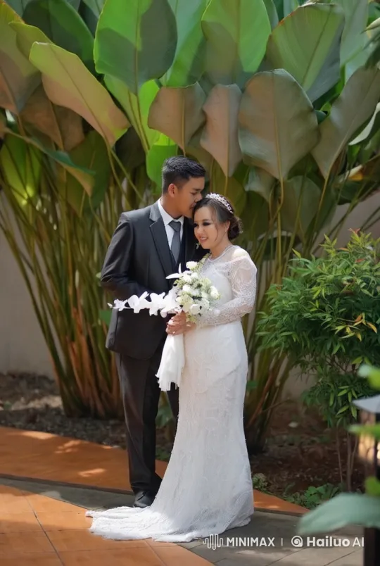 Elegant Bride and Groom Perform Kungfu in Live2D Animation – AI Generated Video | Hailuo AI