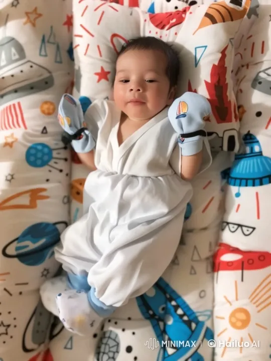 Baby's Playful Moves in Space-Themed Setting – AI Generated Video | Hailuo AI