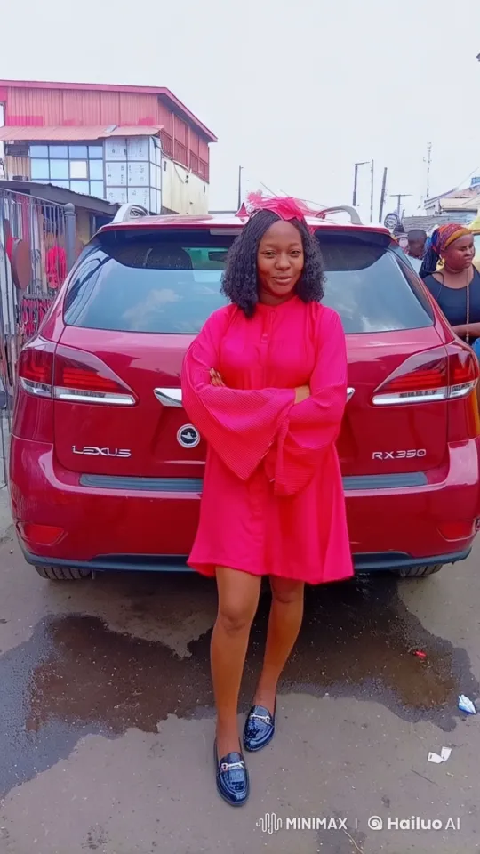 Woman Showcases Kungfu Skills in Red Dress and Lexus Setting – AI Generated Video | Hailuo AI