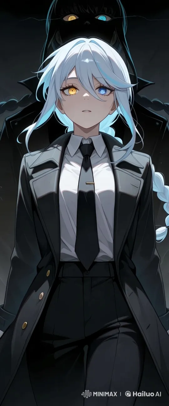 Formal Character Meets Mysterious Figure in Live2D Animation – AI Generated Video | Hailuo AI