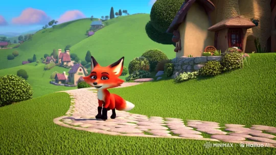 Fox Billu Inspires Village with Unity and Teamwork – AI Generated Video | Hailuo AI