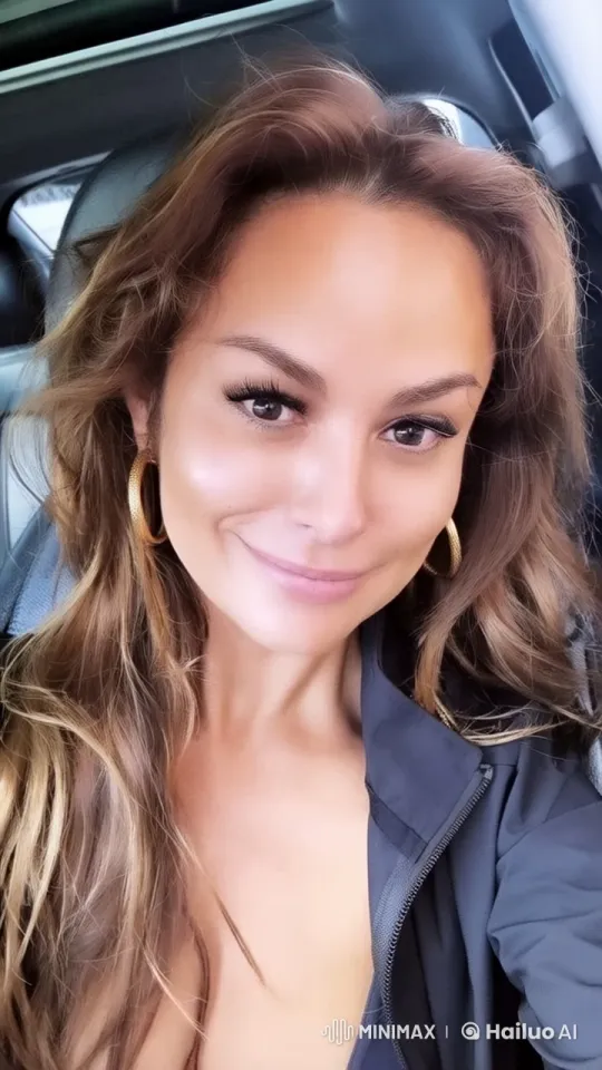 Luxurious Car Scene: Elegant Woman Sips Champagne – AI Generated Video | Hailuo AI