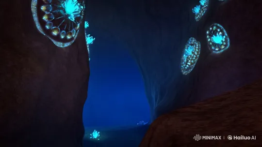 Mysterious Cave Encounter: Zainab's Encounter with the Ethereal – AI Generated Video | Hailuo AI