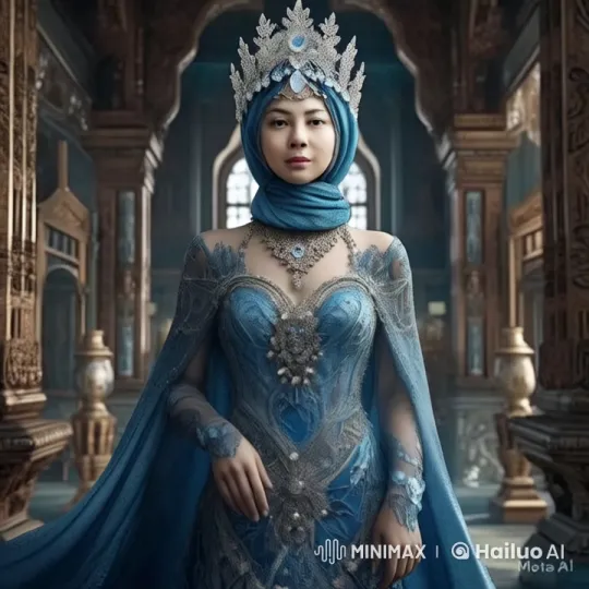 Regal Woman in Opulent Hall: Live2D Animation Showcase – AI Generated Video | Hailuo AI